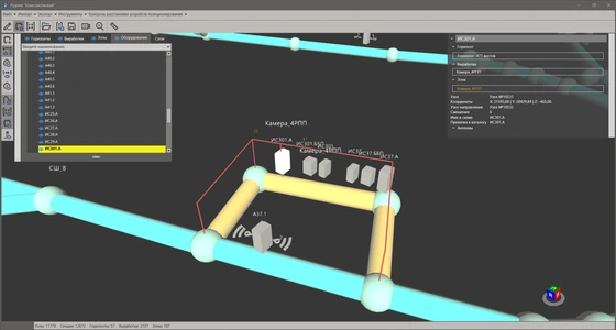 Программно-технический комплекс «Горный диспетчер» Расстановка оборудования на информационной схеме рудника